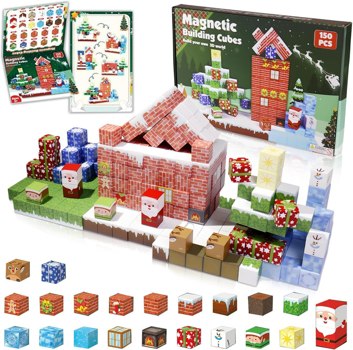 Bloques magnéticos - Juego de 150 piezas de bloques magnéticos, jug...