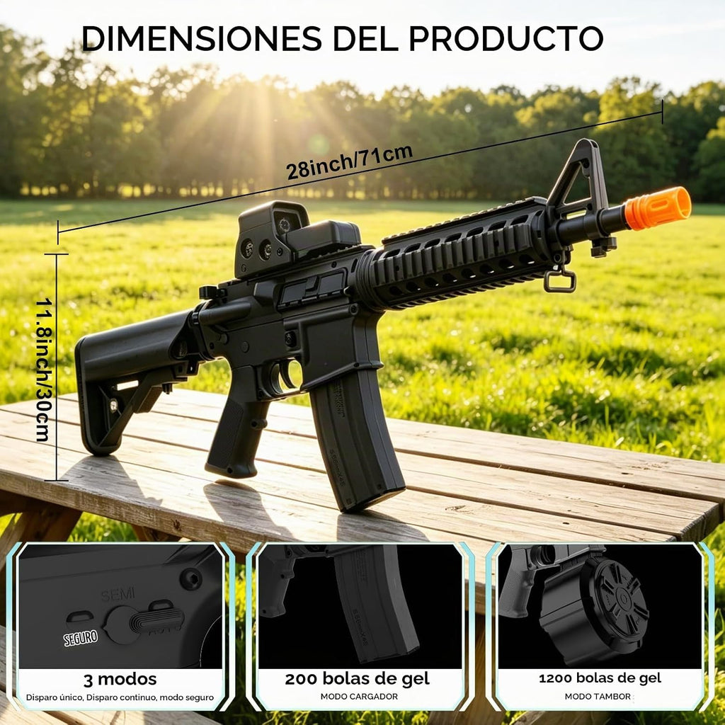 Juguetes de gel, juegos automáticos para exteriores de 120 pies, a partir