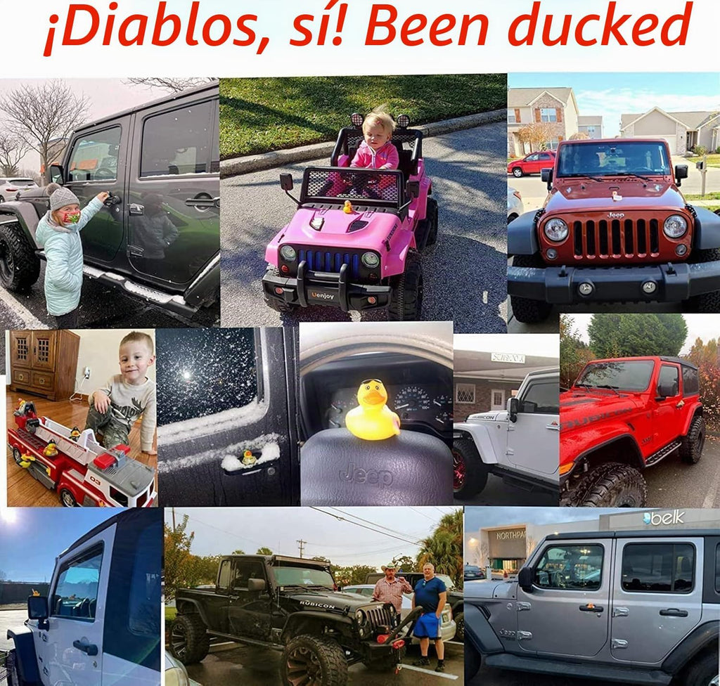 XY-WQ Paquete de 100 patos de goma para patitos Jeeps, surtido de juguetes