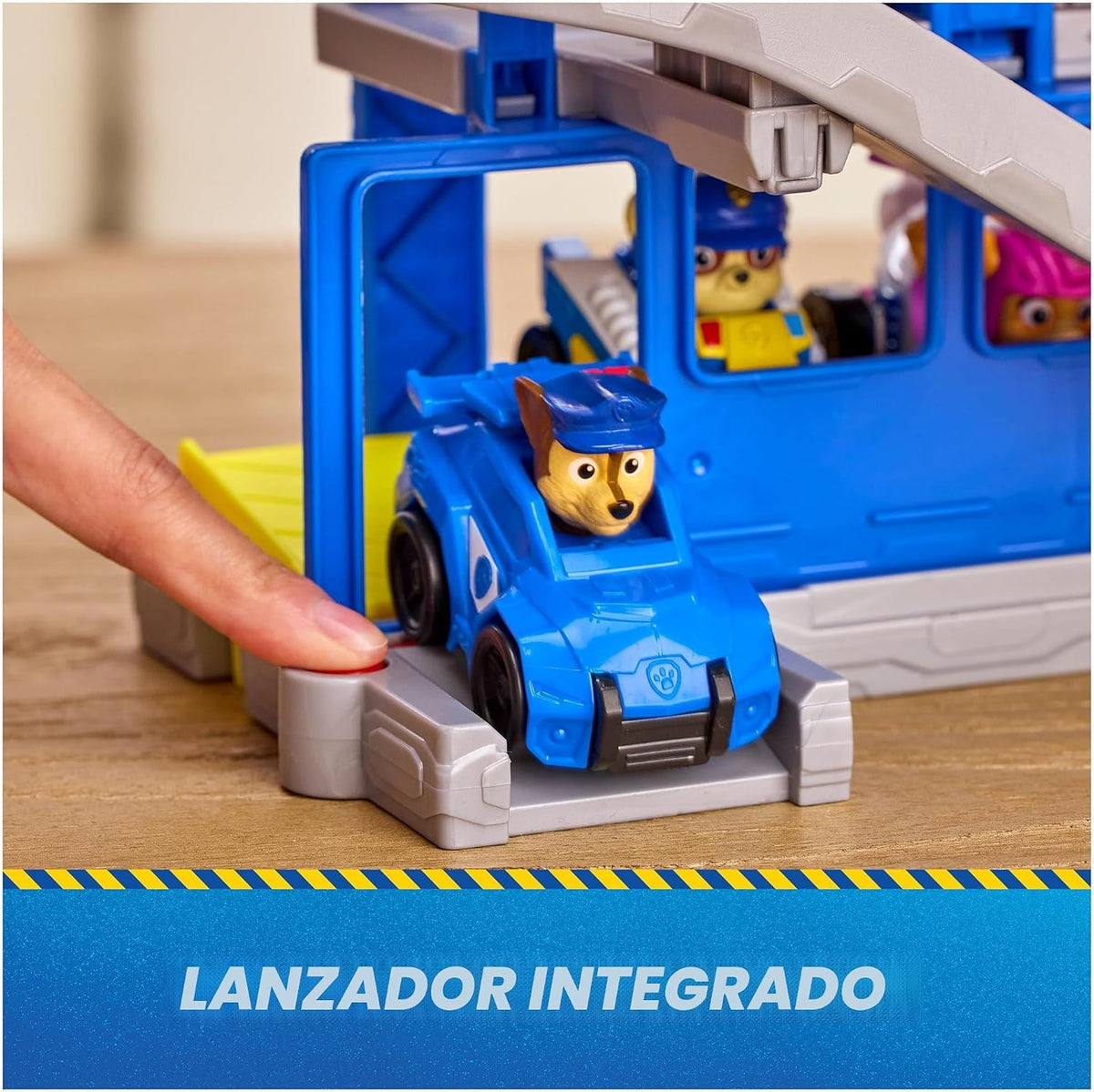 Paw Patrol: Pup Squad, Search & Rescue HQ Playset con vehículo y 2 figuras