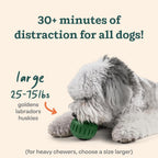 WOOF Pupsicle Dog Treat Toy con Silicone Treat Tray para Dogs 25-75 lbs