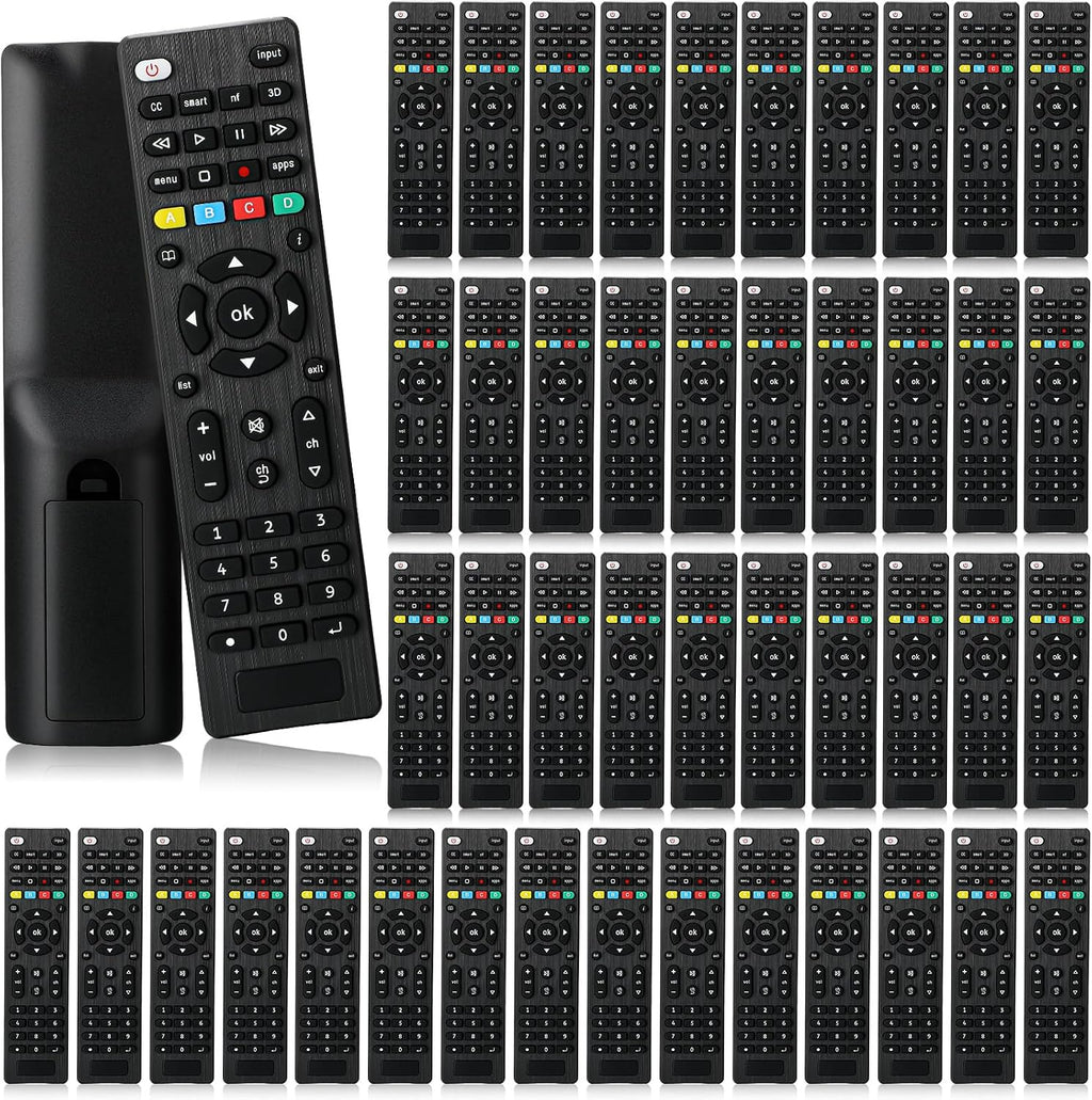 Paquete de 50 unidades de repuesto universales para TV, compatible con todos los televisores inteligentes, LED, LCD, HDTV, serie 3D, para motel, hotel, hogar de ancianos, regular