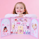 Miss Nella Caja de regalo de maquillaje y esmalte de uñas (Sparkle...