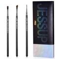 Jessup Set de brochas delineador, 3 piezas, brochas de precisión
