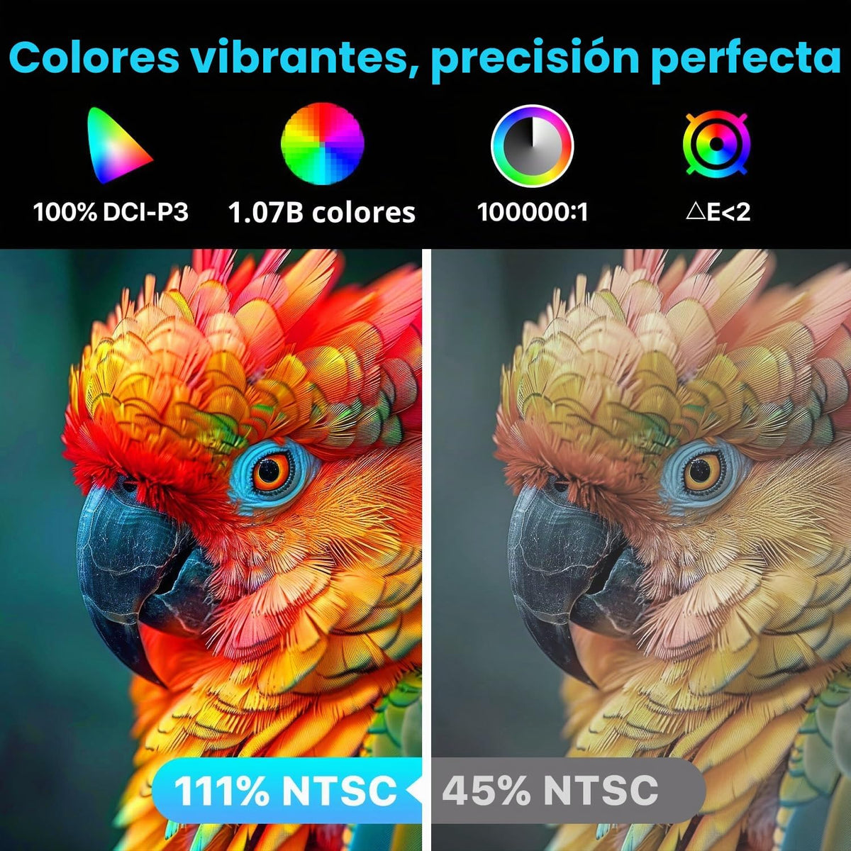 Upperizon Monitor portátil de 14 pulgadas 4K 3840X2400 100000:1 100% DCI-P3 OLED HDMI USB-C Monitor de viaje para laptop, MacBook, PC, Surface PS5 Xbox, pantalla externa con soporte y altavoces, compatible con VESA