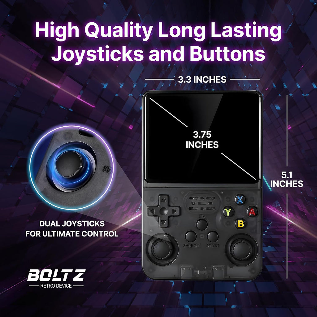 Boltz - Consola de juegos de mano retro con 20,503 juegos incorporados, IPS