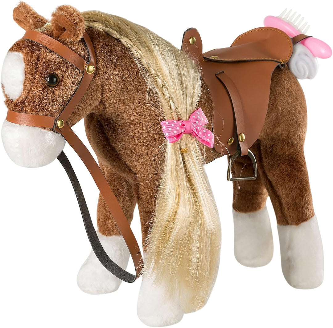 HollyHOME Caballo de Peluche Animal Lindo Poni de Peluche Juguete d...