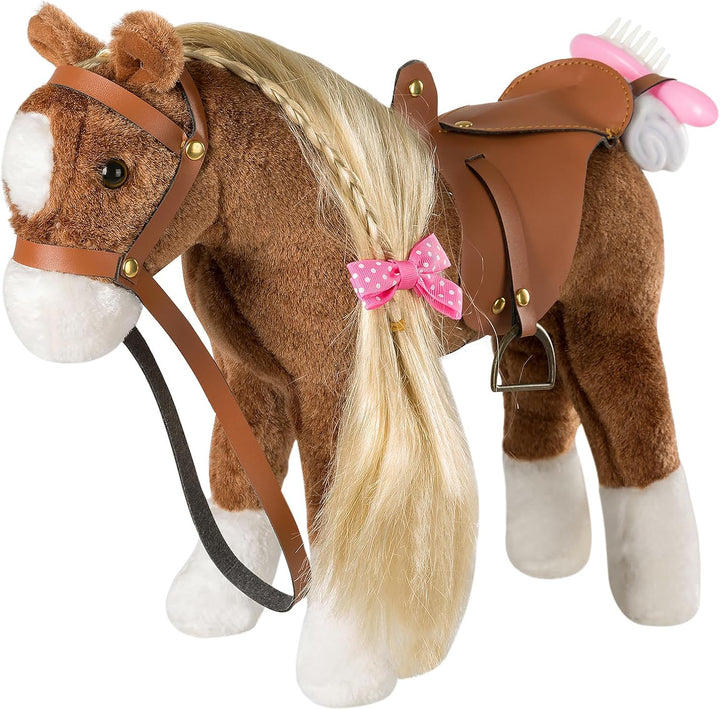 HollyHOME Caballo de Peluche Animal Lindo Poni de Peluche Juguete d...