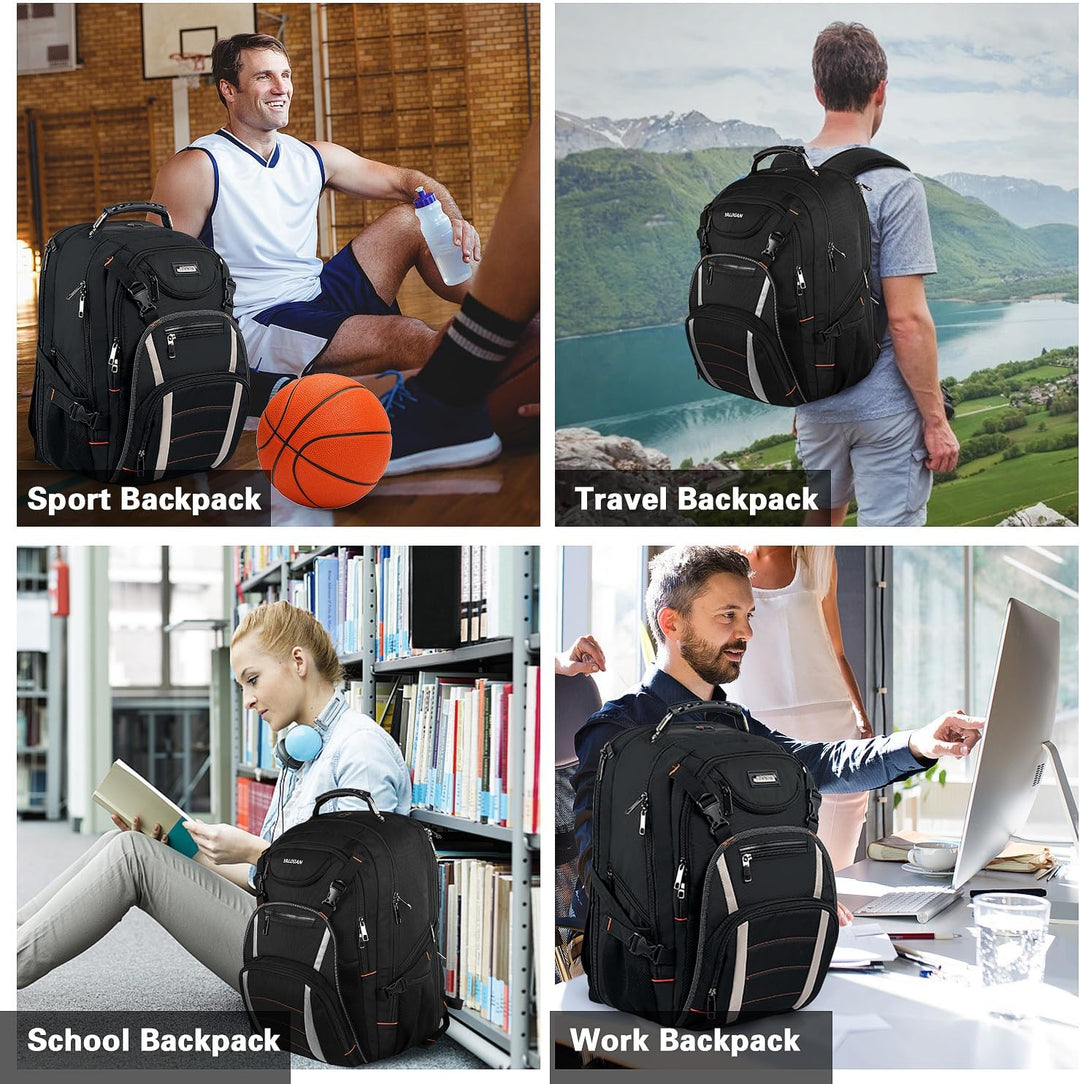 Mochila de viaje para laptop, mochila extragrande para hombres y mu...