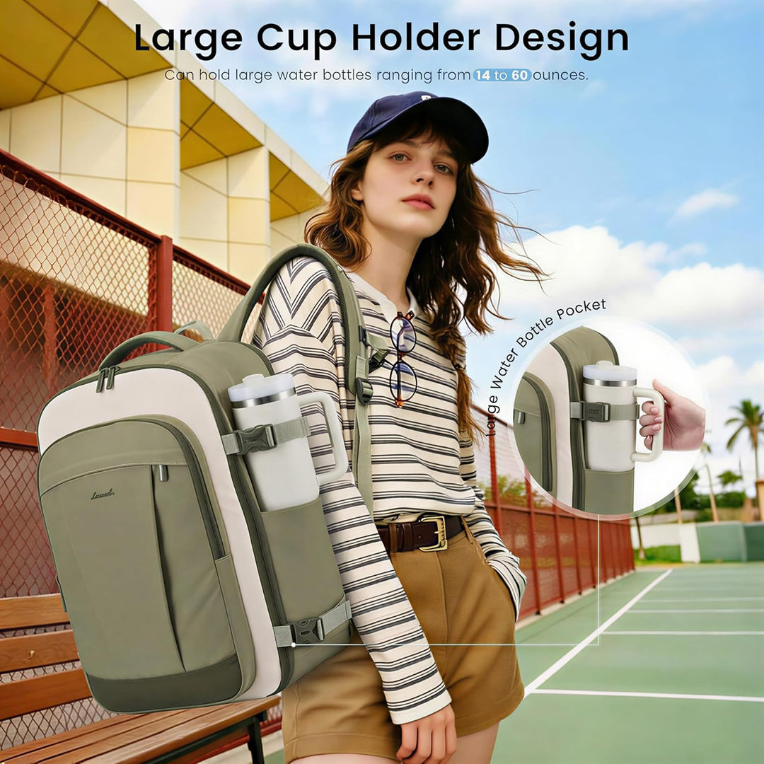LOVEVOOK Mochila de viaje de 40 L para mujeres y hombres, mochila d...