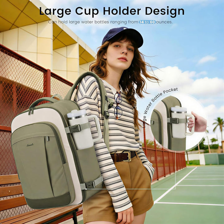 LOVEVOOK Mochila de viaje de 40 L para mujeres y hombres, mochila d...