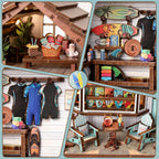 Tiny House - Kit de casa de muñecas en miniatura, kit de rincón de