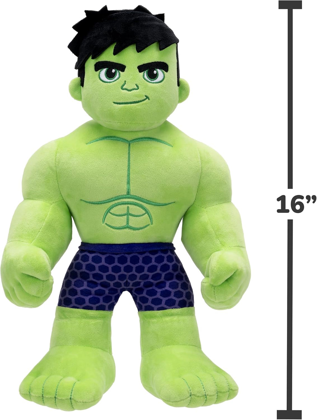 Marvel Spidey and His Amazing Friends My Friend Hulk Peluche con Características, 16 pulgadas - Hulk
