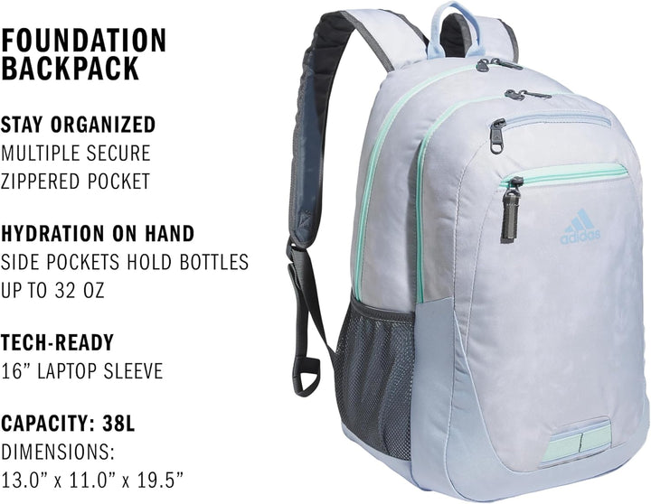 Mochila adidas Foundation para Laptop, Funda para Libro, Bolsa Depo...