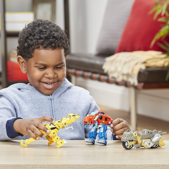 Transformers Playskool Primal Team-Up - Paquete de 3 con figuras de...