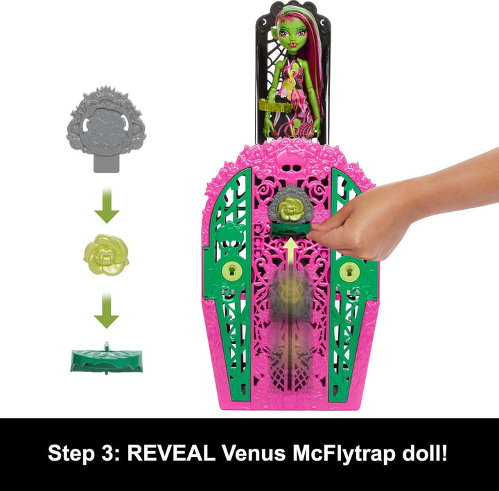 Set de muñeca y accesorios Monster High Skulltimate Secrets, Venus...