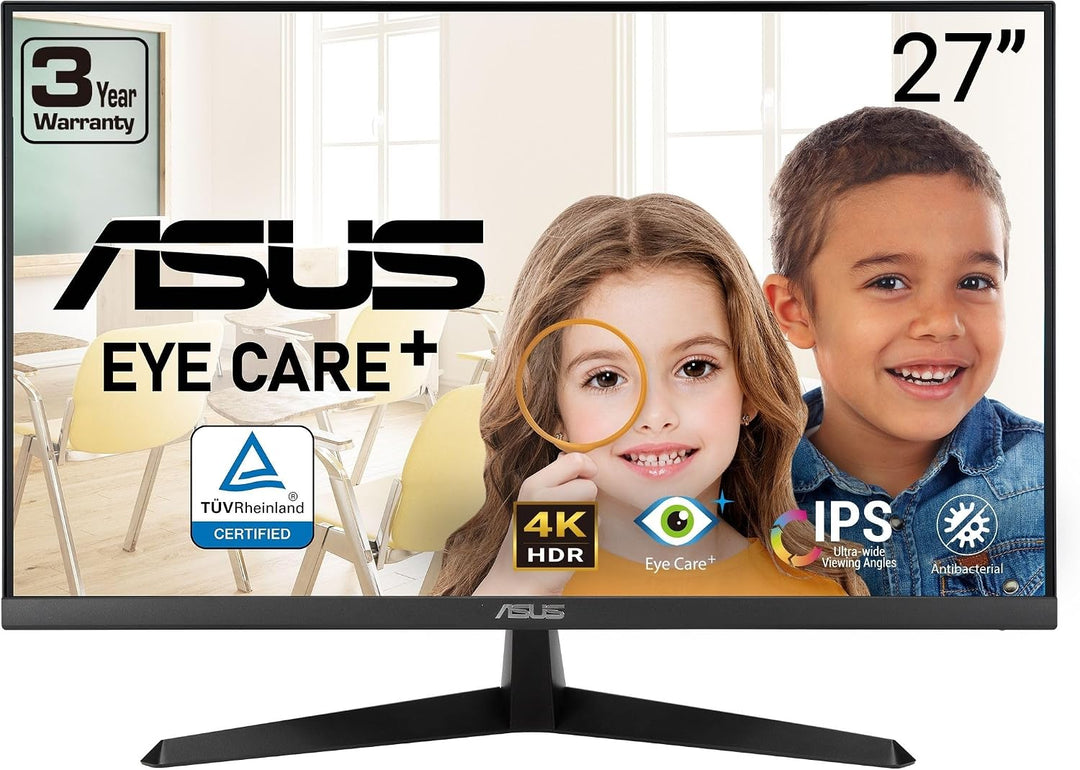 ASUS 27\u201D 4K Monitor de cuidado ocular (VY27UQ) - UHD (3840 x 2...