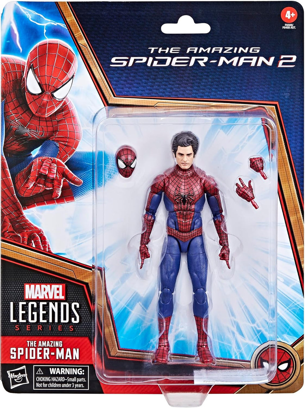 Serie Marvel Legends -. El asombroso Hombre Araña 2 Figuras de acción coleccionables de 6 pulgadas, para niños de 4 años en adelante