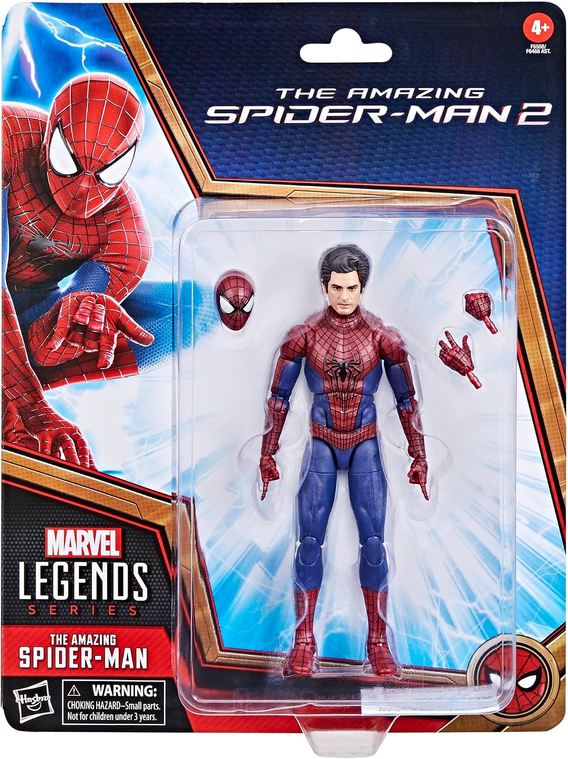 Serie Marvel Legends -. El asombroso Hombre Araña 2 Figuras de acción coleccionables de 6 pulgadas, para niños de 4 años en adelante