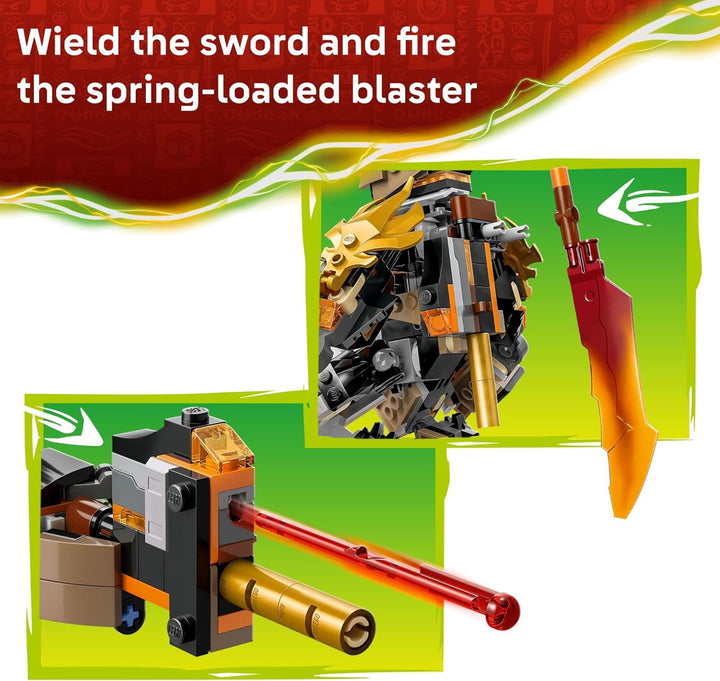 LEGO NINJAGO Coles Mission Mech Dragon Zane - Juguete de