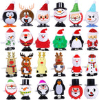 Paquete de 24 juguetes de Navidad con resorte para calcetines, relleno de calcetines para regalos de fiesta de Navidad, relleno de bolsas de regalo (Navidad)