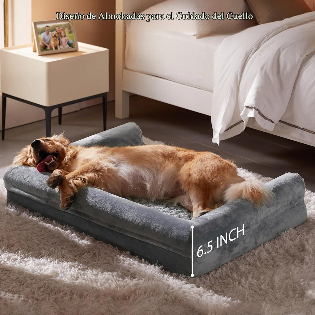 Cama ortopédica lavable para perros mayores para un sueño cómodo