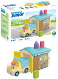 Playmobil Junior: Camión de construcción con garaje
