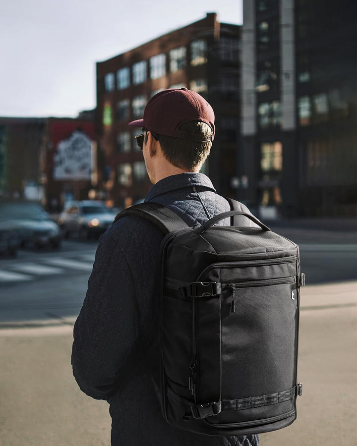 tomtoc Mochila de Viaje de 38L, Aprobada por TSA para Vuelos, Equip...
