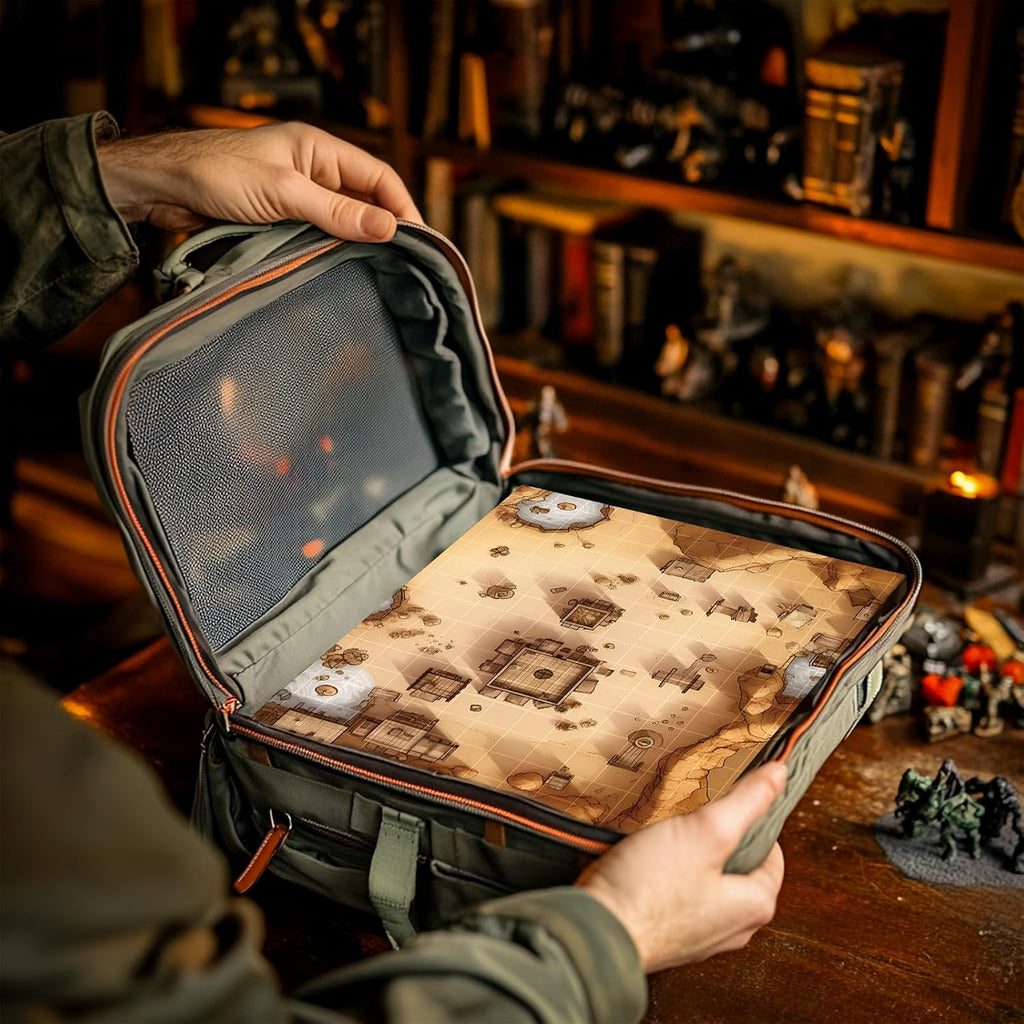 CZYY RPG Starter Set, Foldable Battle Mat, DM Screen, Game Tokens & Dice