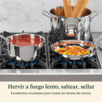 Cuisinart Chef's Classic 77-7P1 - Juego de ollas y sartenes de acero inoxidable, 7 piezas, 77-7P1