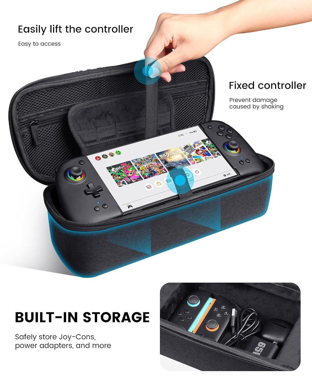 Gammeefy JC400 Switch 2 Controller + Funda Personalizada