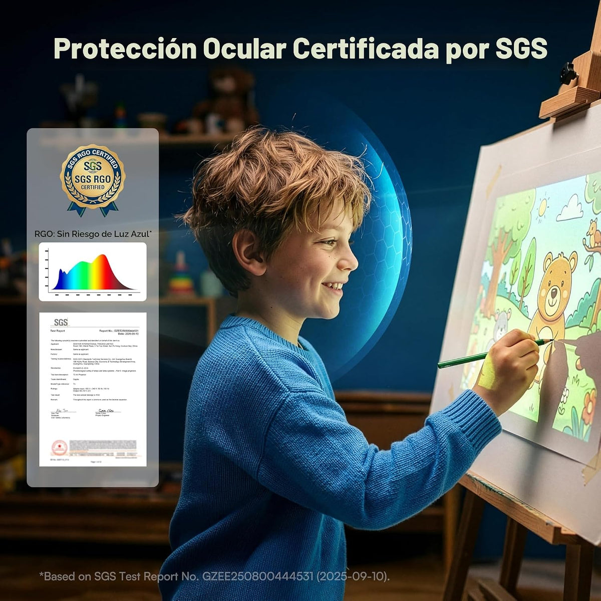 Proyector de dibujo Caydo T3 AI, regalo de Navidad y cumpleaños para niños