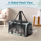 PETSFIT Transportador de gatos suave con hebillas de seguridad patentadas