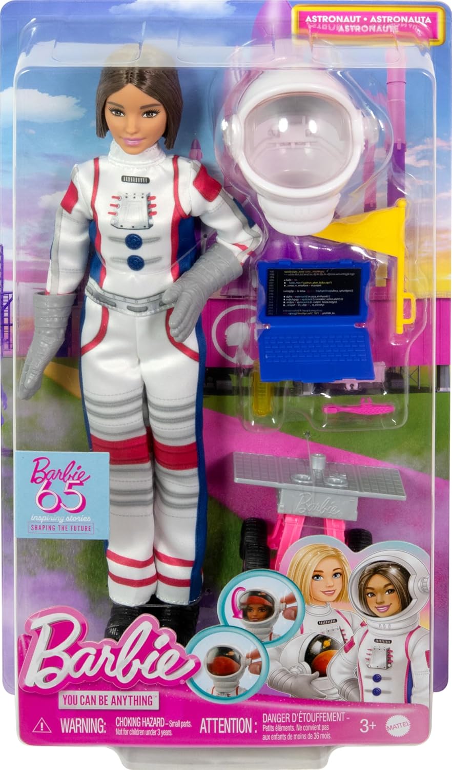 Muñeca Barbie del 65º Aniversario y 10 Accesorios, Set de Astronaut...
