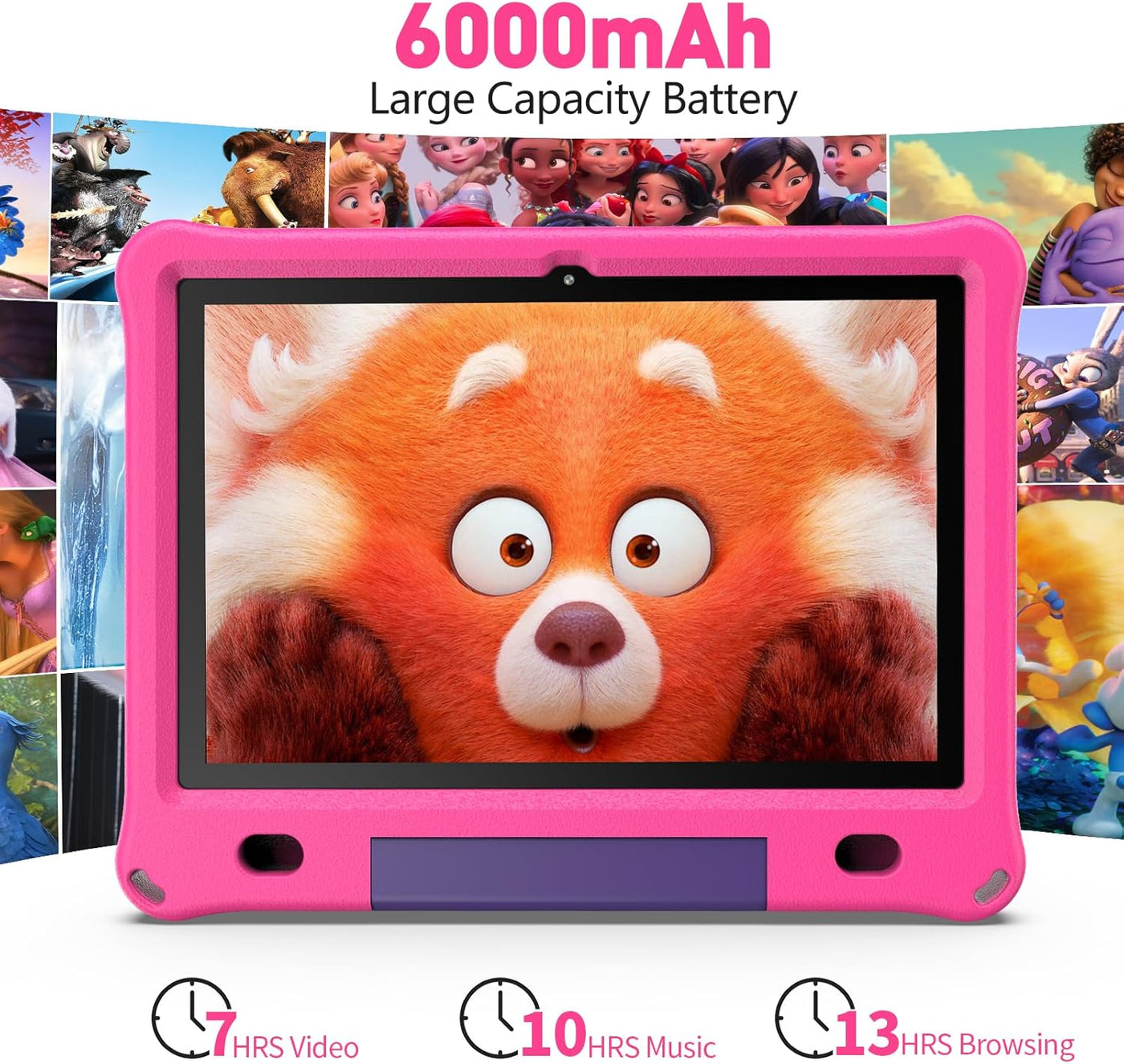 VOLENTEX Tablet de 10 pulgadas con funda, tableta Android 15 para e...