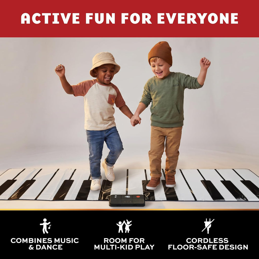 FAO Schwarz Piano gigante con tapete de baile, teclado de suelo de 101 x 29