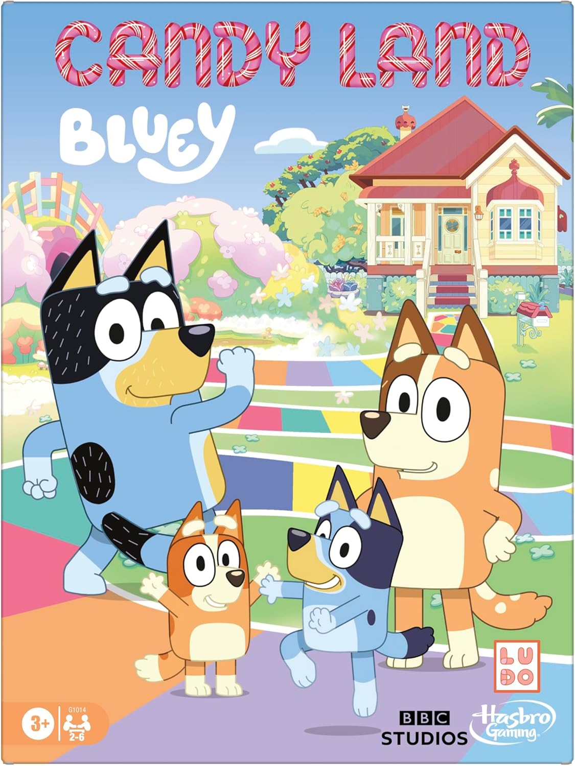 Hasbro Gaming Candy Land Bluey Juego de mesa Edades 3 en