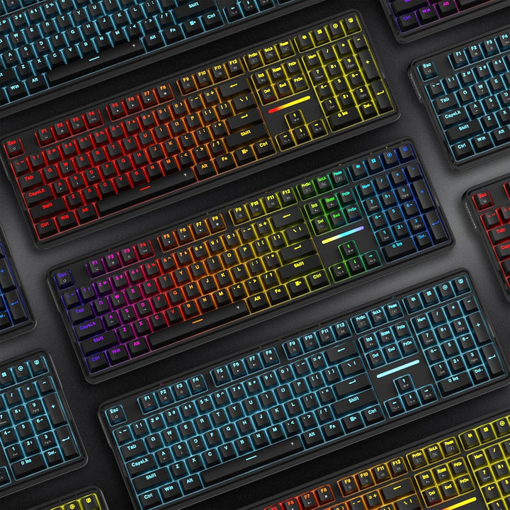 Redragon K745 Teclado Gaming RGB con Cable y Junta, Teclado Mecánic...