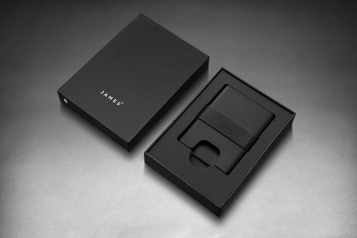 JAMES° La cartera minimalista de aluminio mecanizado CNC para hombr...