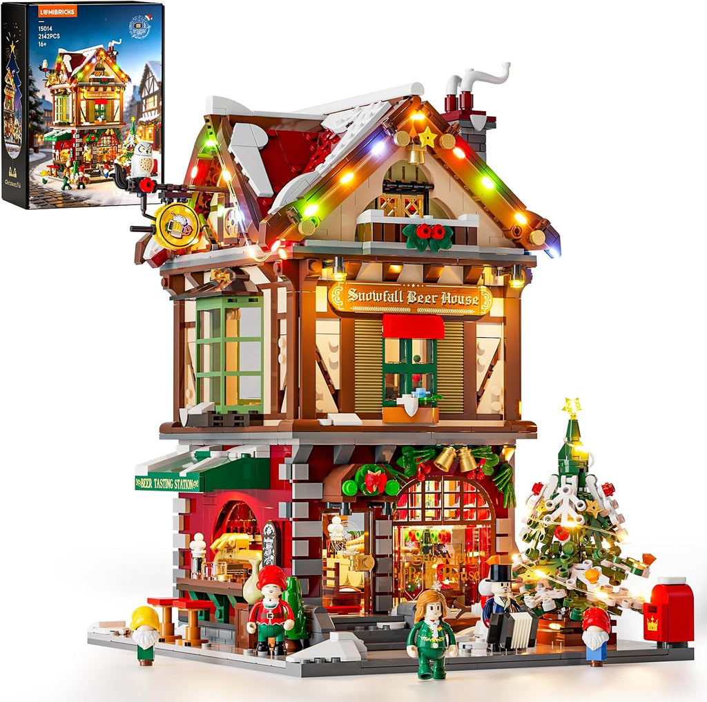 Lumibricks Juego de construcción de iluminación de pub navideño - 2142 Pcs