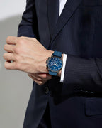 SAPPHERO Relojes cronógrafos para hombre, reloj analógico de acero inoxidable casual original para negocios, 50M, impermeable, luminoso, con esfera de fecha, regalo para hombre