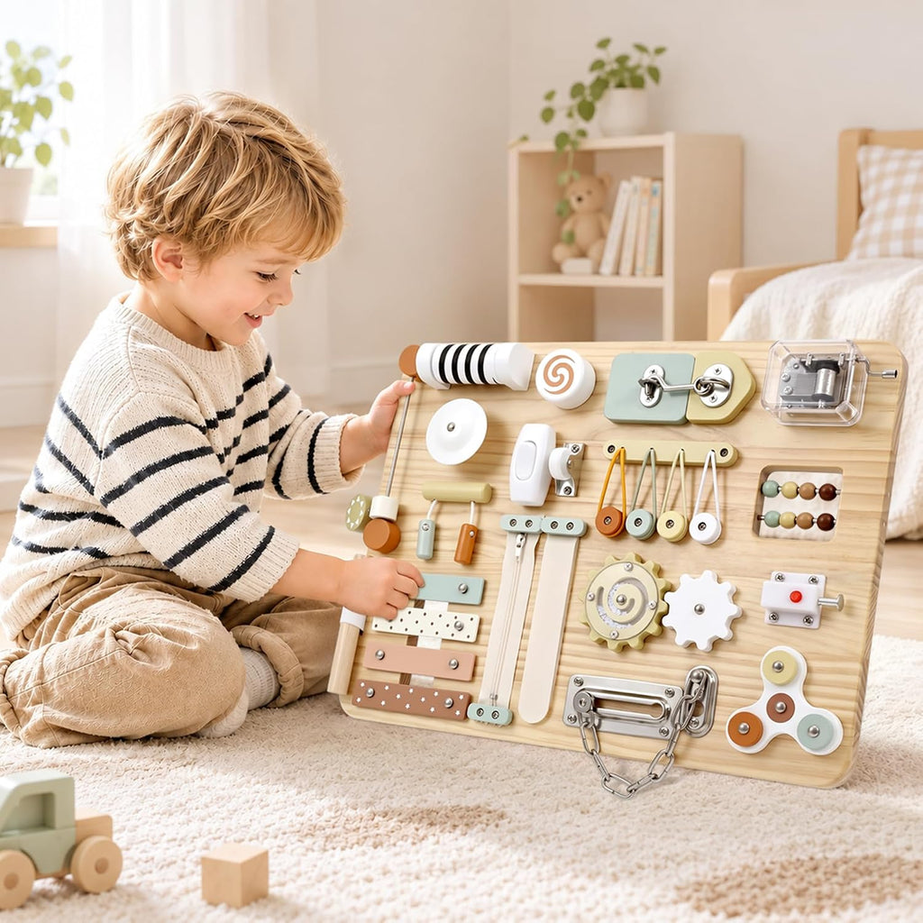 Juguetes Montessori de madera para niños pequeños
