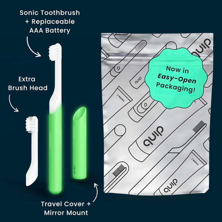 Cepillo de dientes sónico Quip para niños con temporizador - Incluy...