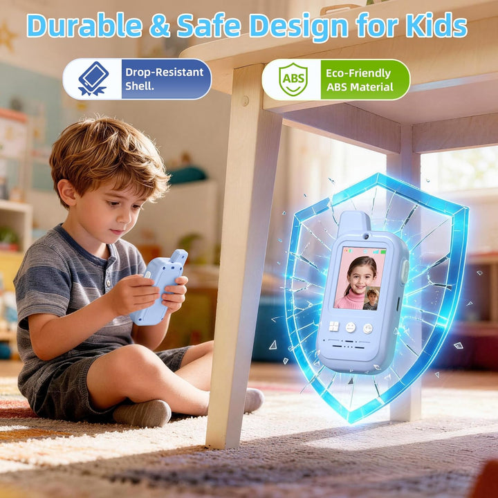 Walkie Talkies de video para niños: paquete de 2 juguetes de interc...
