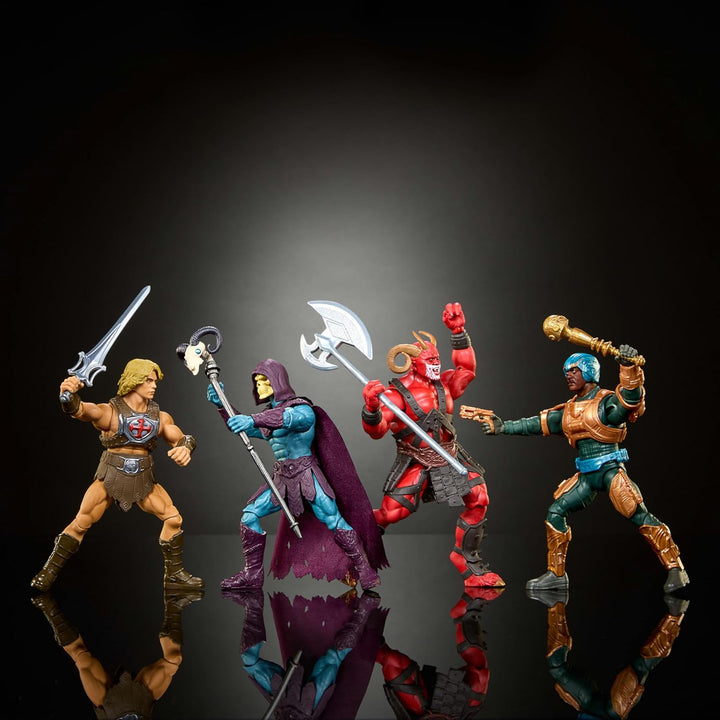 Masters of the Universe Paquete de 4 figuras de acción de juguete,...