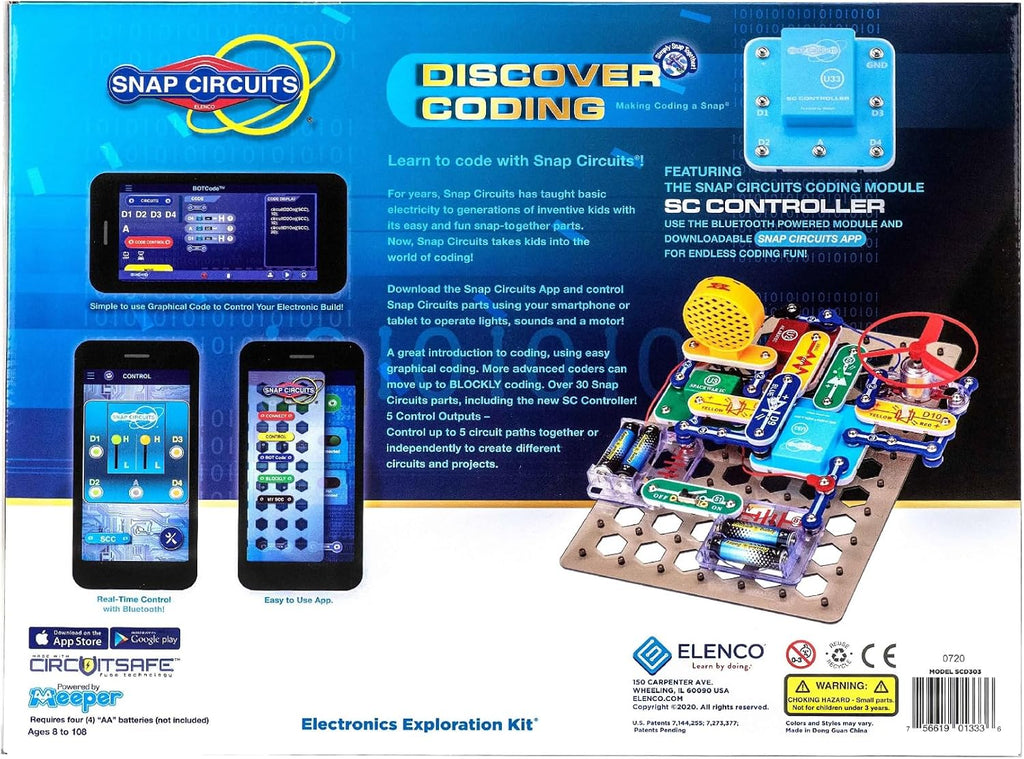 SNAP CIRCUITS - Juguete de codificación STEM para niños a partir de 8 años
