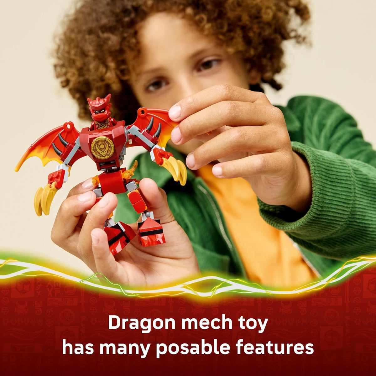 LEGO NINJAGO Kais Dragon Mech Battle Pack Juguete de