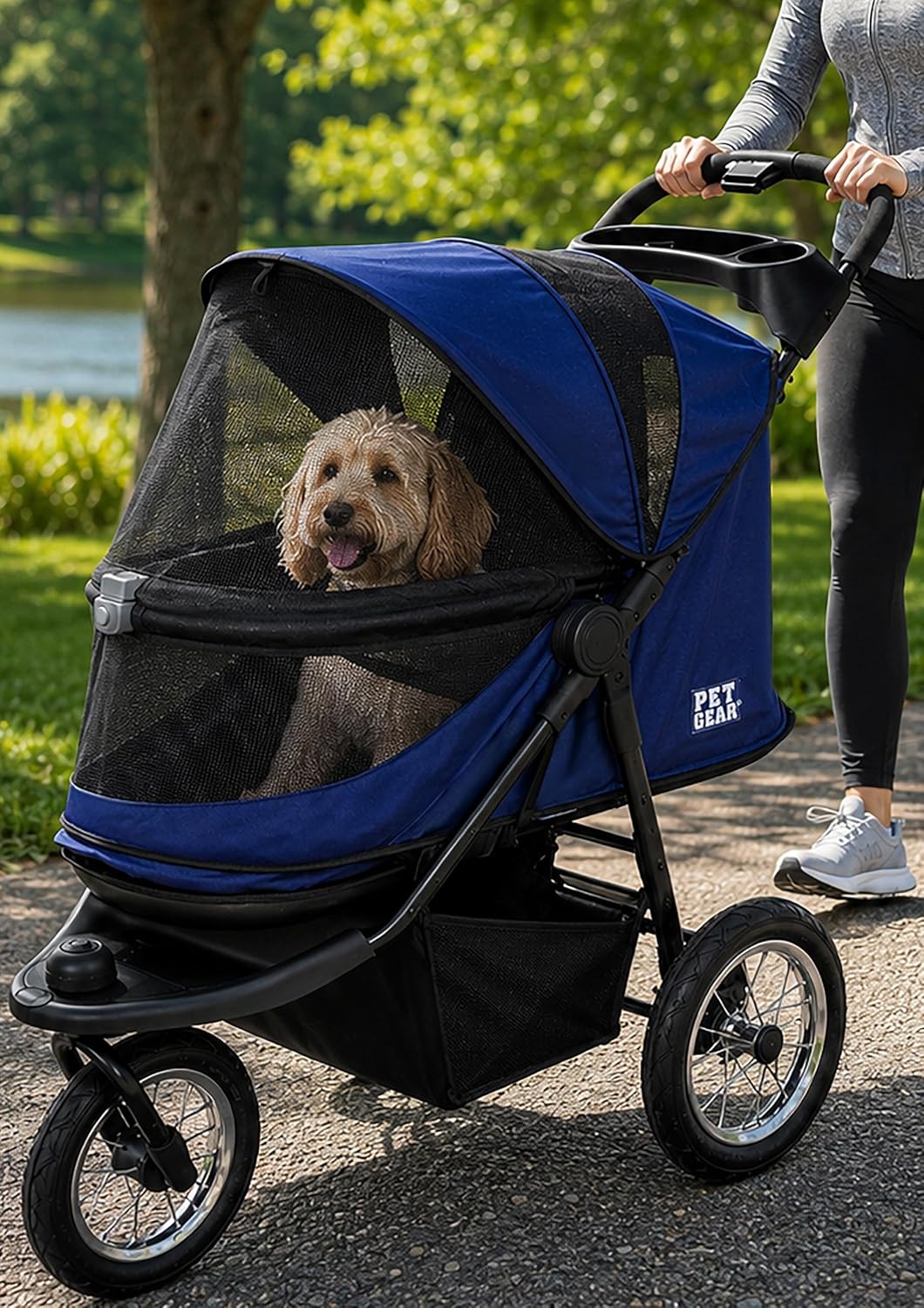 Pet Gear Cochecito para mascotas sin cremallera para gatos/perros