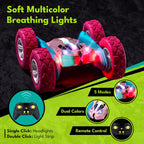 Threeking Nuevo auto de control remoto RC Flip Stunt de doble cara