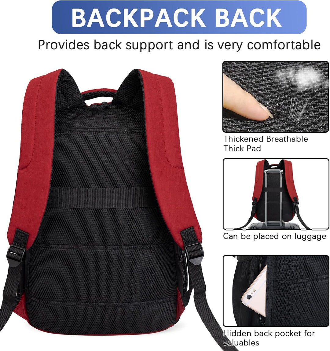 LARIPOP Mochila de viaje para laptop, mochila para laptop de negoci...